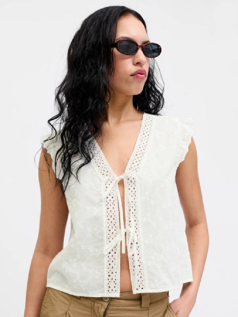 BLUSA BORDADA S/M
