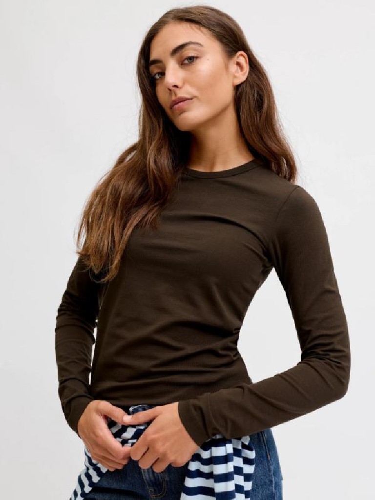 CAMISETA BASICA M/L C/REDONDO JJXX