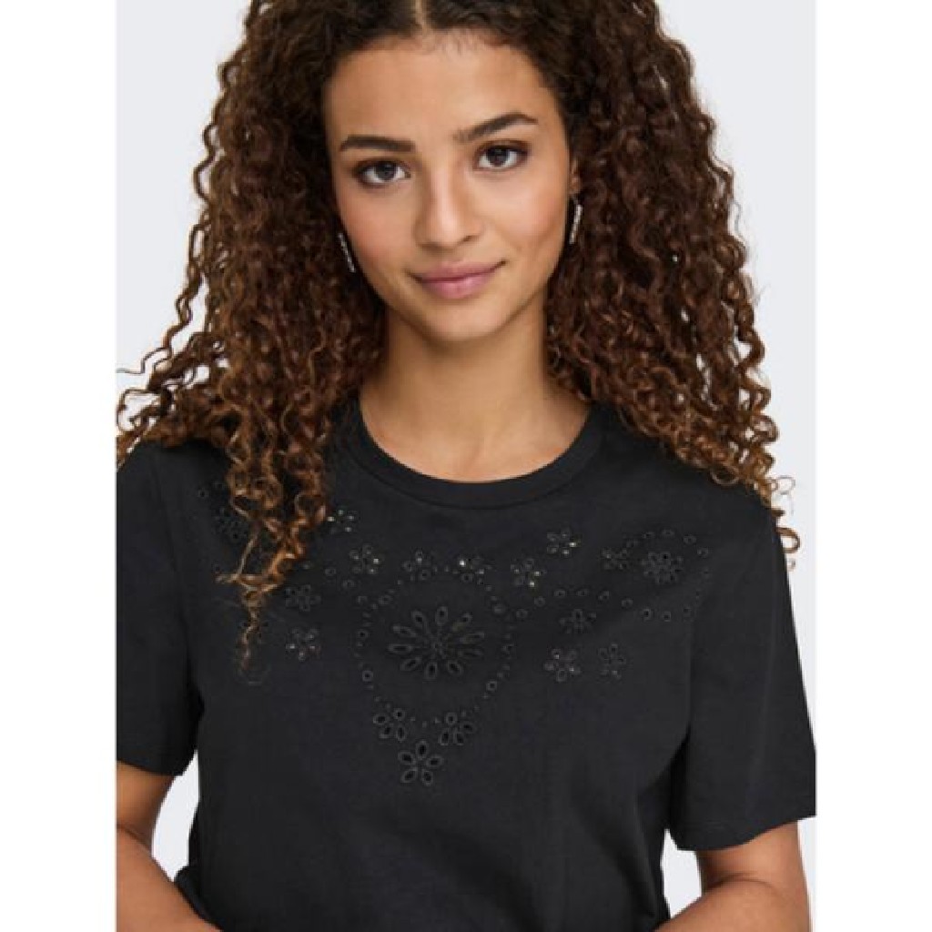 CAMISETA DETALLE BROCADO JDY