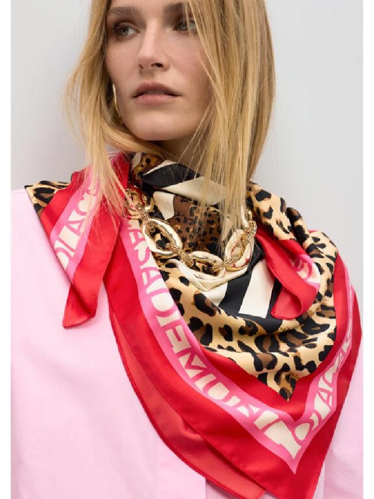 PAÑUELO RAYAS Y LEOPARDO LOLA CASADEMUNT