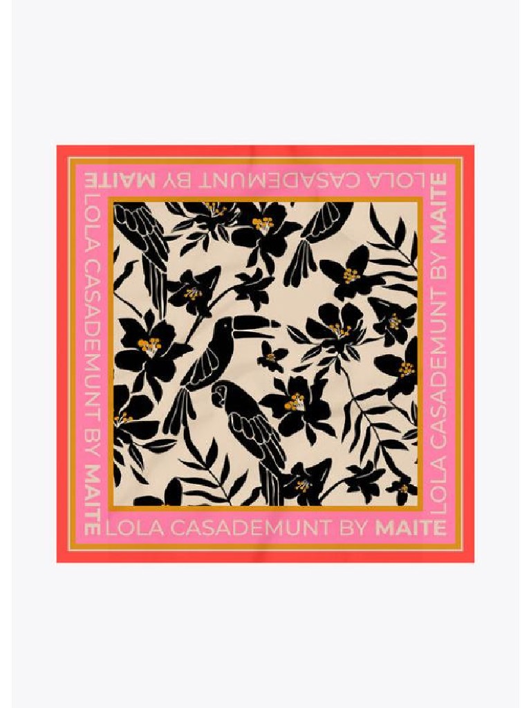 PAÑUELO LOLA CASADEMUNT FLORES Y AVES