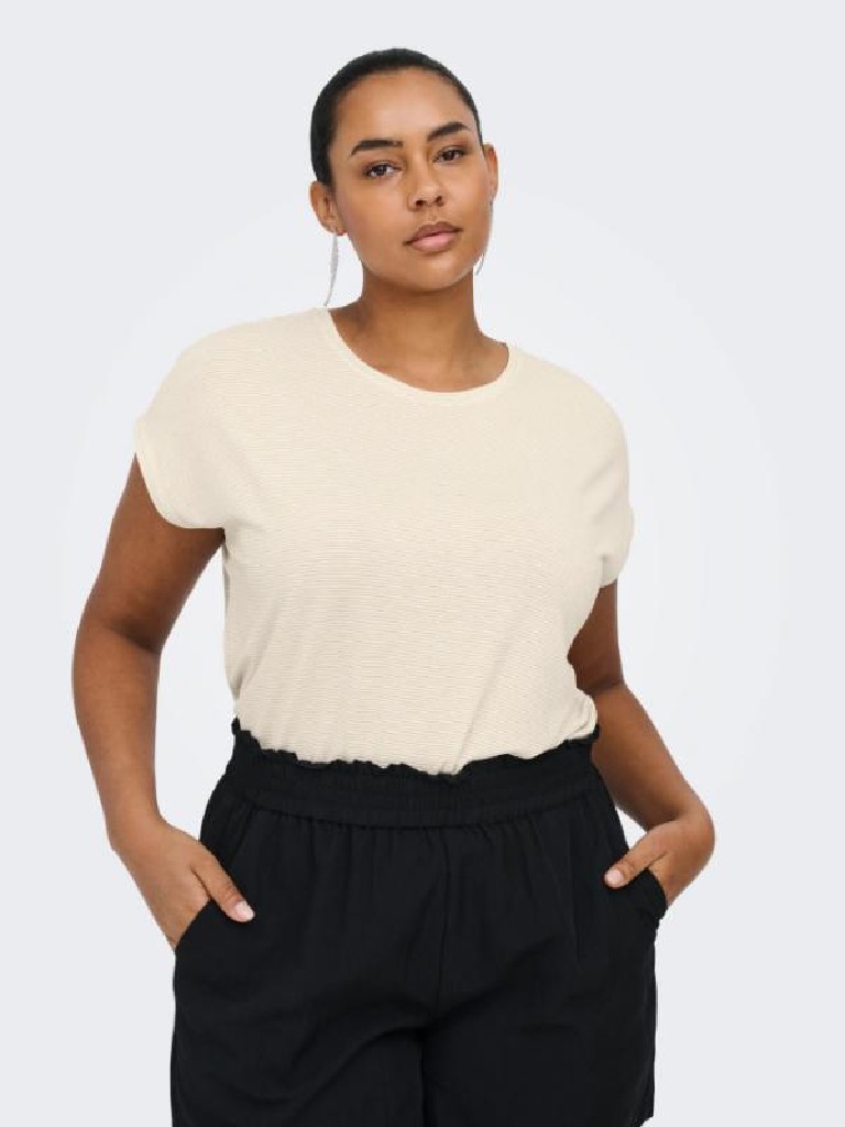 CAMISETA RAYAS GLITER CARMAKOMA