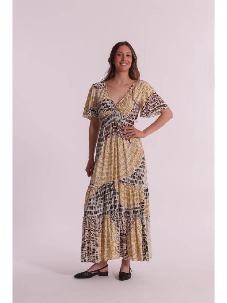 VESTIDO LARGO ESCOTE V