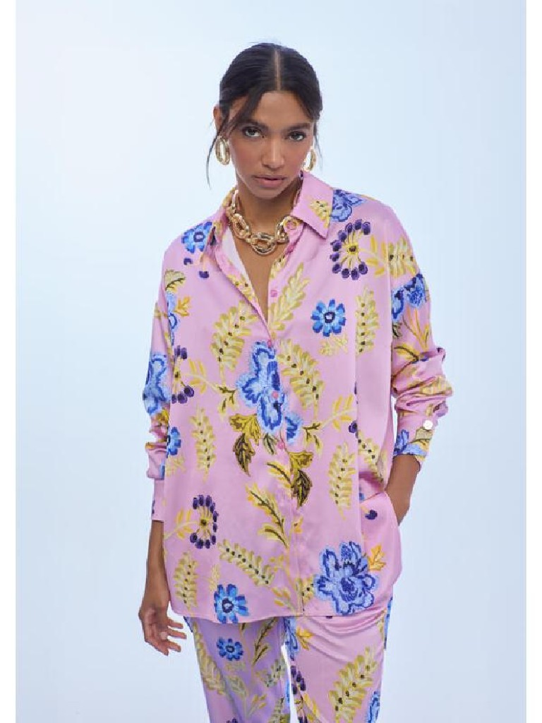 CAMISA SATINADA ROSA LOLA CASADEMUNT